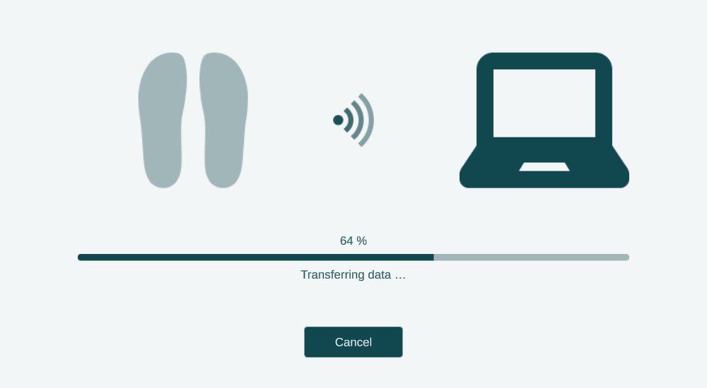 Download interface in progress state